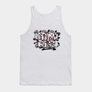 DRUM & BASS - Grafitti Steez (pink/black) Tank Top